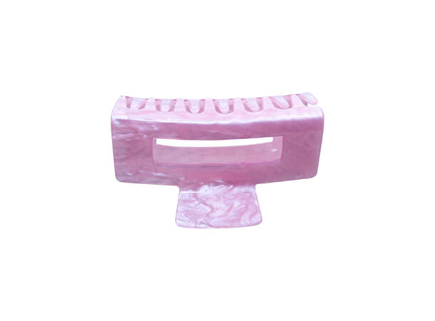 Hårklype 5x7,5cm ensf. rosa* 