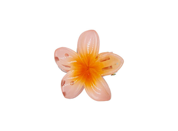 Hårklype blomst 2-farget små korall 2-pack 