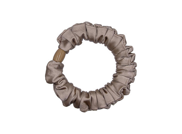 Hårstrikkmm/silke-look gull 