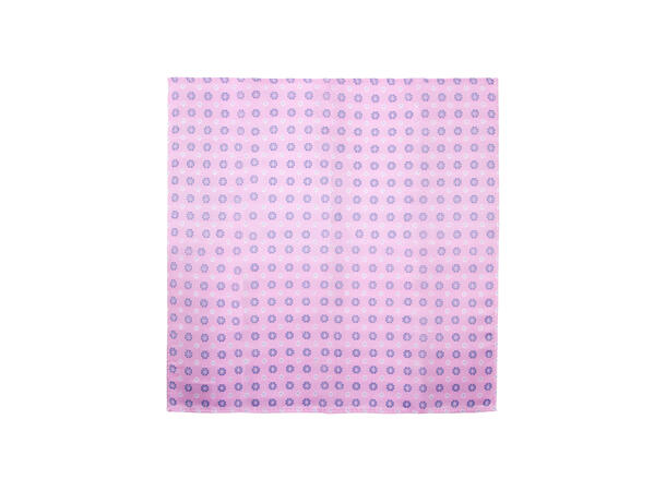 Santi 8cm silkeslips+lommetørkle mønster sett hengende rosa 