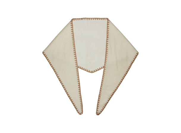 Sjal m/syning30x125 offwhite Høst26 