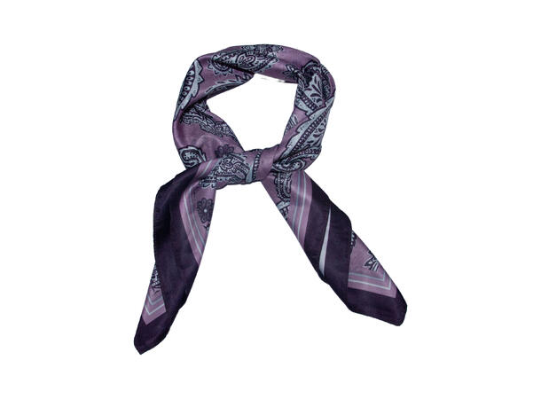 Skjerf dobbeltsidepaisley 70x70 NEW plumme 