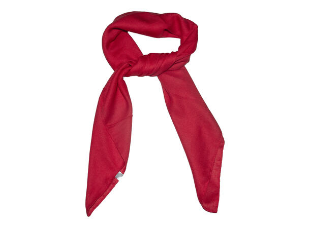 Skjerf ensfarget 90x90cm rød 