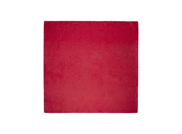 Skjerf ensfarget 90x90cm rød 