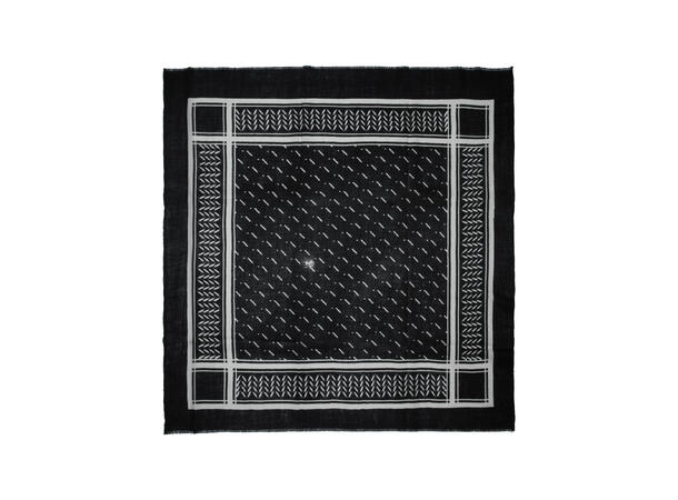 Skjerf klassisk 85x85 sort Høst26 