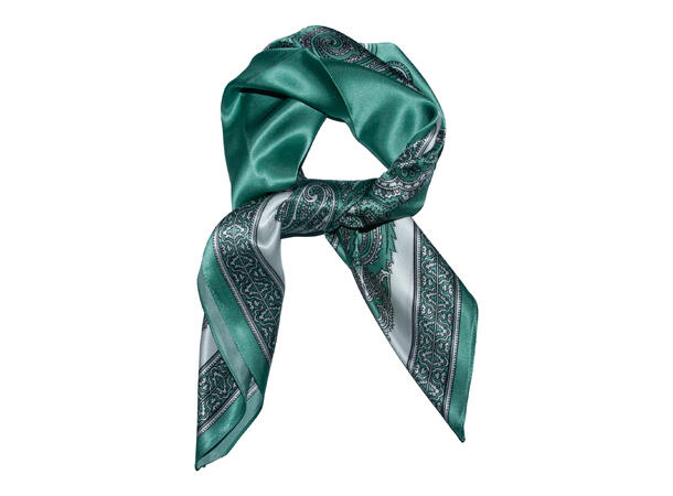 Skjerf klassisk SILKE 70x70 lys grønn 