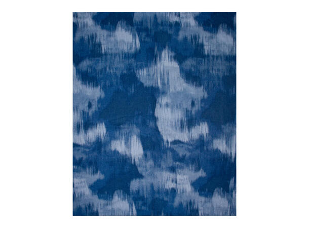 Skjerf løpende mønster 70x180 blå Høst26 