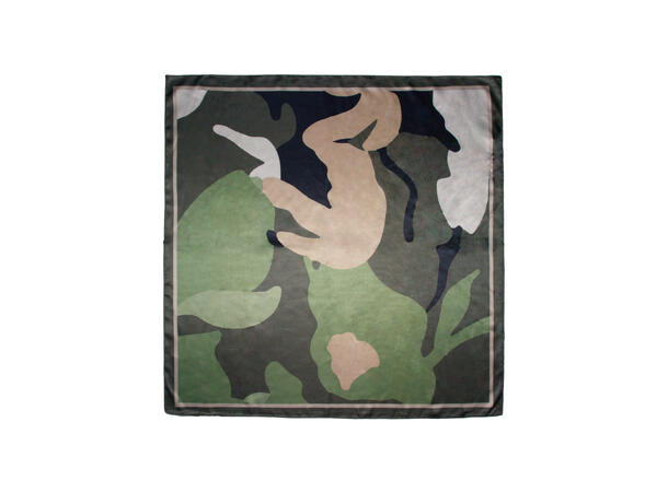 Skjerf svømmende 70x70cm grønn 