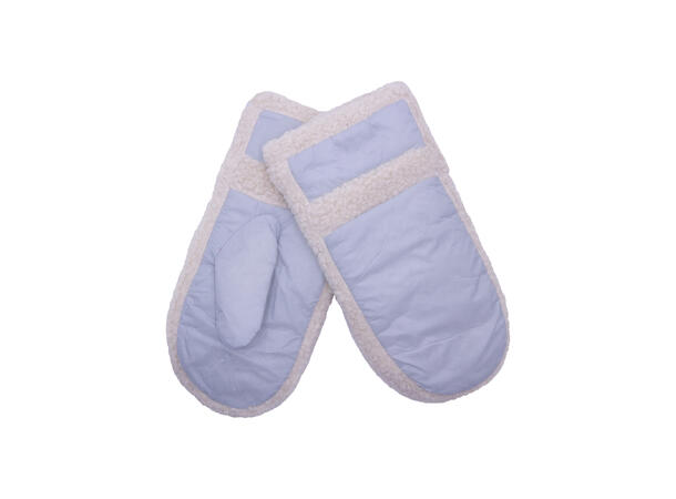 Vott m/teddy kant lys blå Høst26 