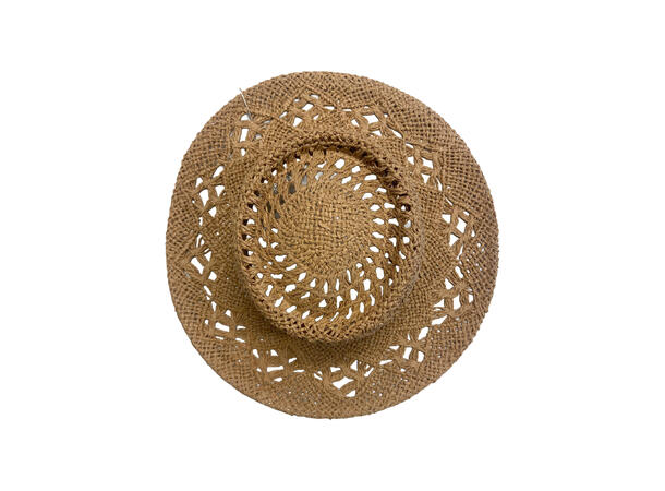 Hatt "Summer" flat m/mønster beige SS27 