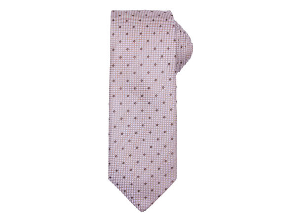 Santi silkeslips+lommetørkle "linenlook" sett hengende beige 