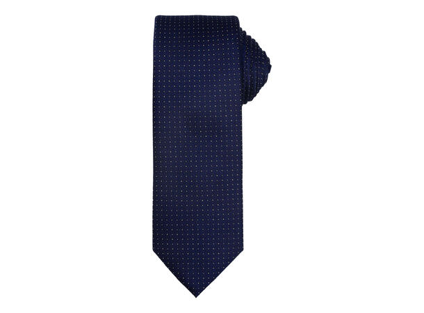 Santi silkeslips+lommetørkle mønstret sett hengende navy 