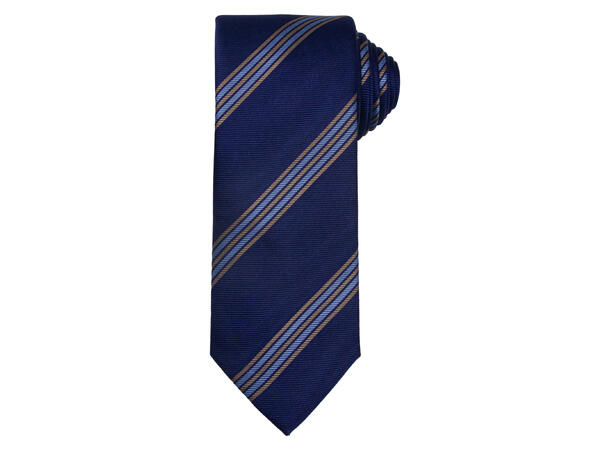 Santi silkeslips+lommetørkle mønstret sett hengende jeans blå 