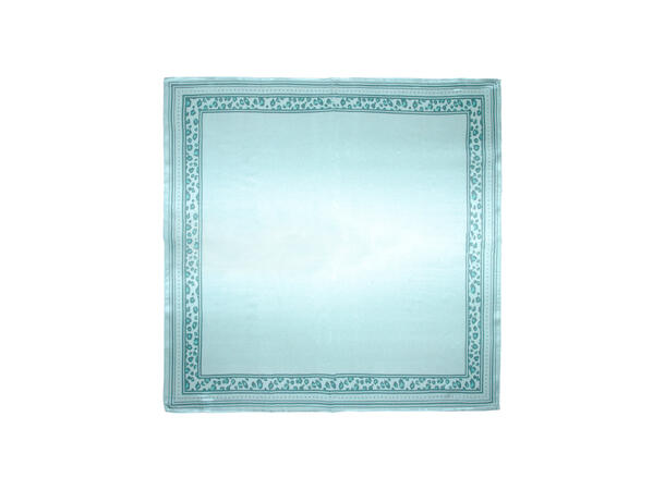 Skjerf dyreprint SILKE 70x70 lys grønn 