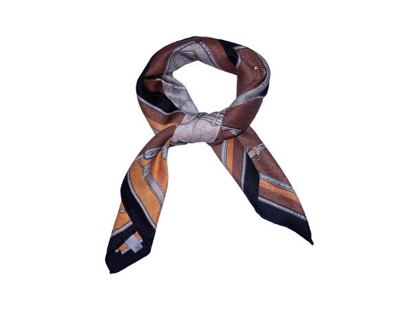 Skjerf m/seletøy 68x68cm orange 