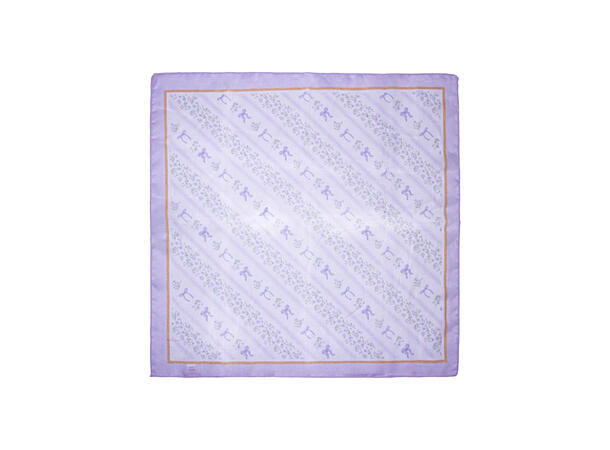 Skjerf m/sløyfer 58x58cm lilla 
