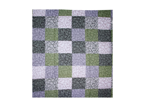 Skjerf mønstret 90x180cm grønn 