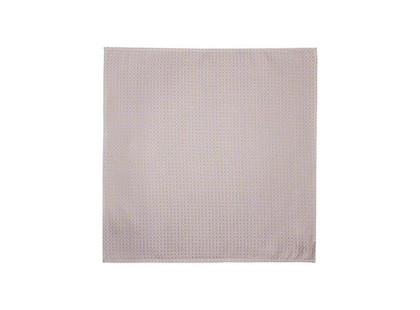Sløyfe m/lommetørkle prikket  beige 