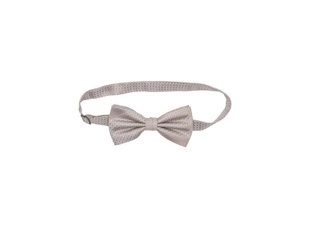 Sløyfe m/lommetørkle prikket  beige 