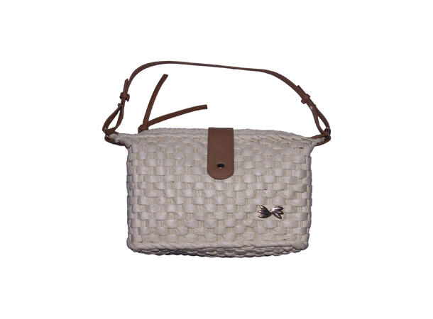 Veske "Summer" firkantet 30x20x12cm offwhite SS27 