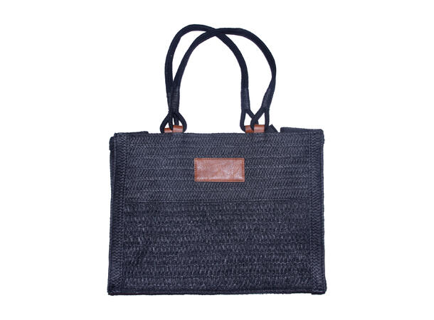 Veske "Summer" firkantet stor 40x30x18cm SS27 sort 