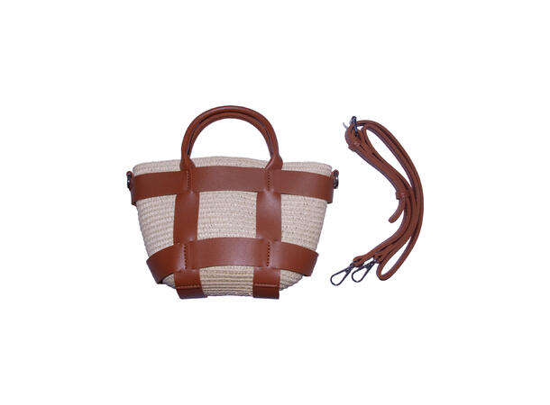 Veske "Summer" liten m/stropper cognac SS27 