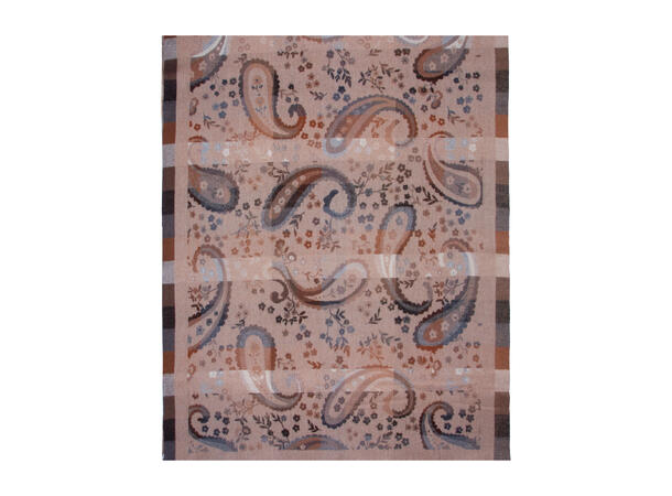 Dame skjerf m/paisley 65x185 beige Høst26 