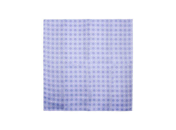 Santi 8cm silkeslips+lommetørkle mønster sett hengende blå 