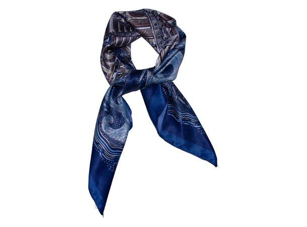 Skjerf m/bygning 70x70 NEW navy 