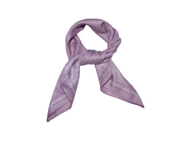 Skjerf m/kant 70x70 rosa 