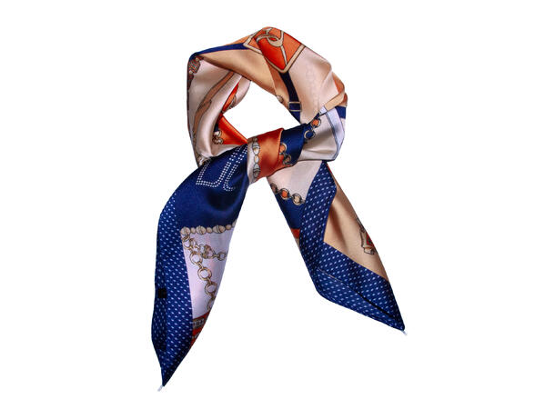 Skjerf m/seletøy 70x70 navy 