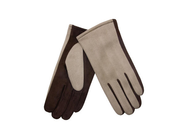 Vante m/2 farger taupe/brun Høst26 