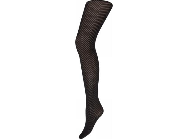DECOY tights chevron 75 denier Black XL - AW26 