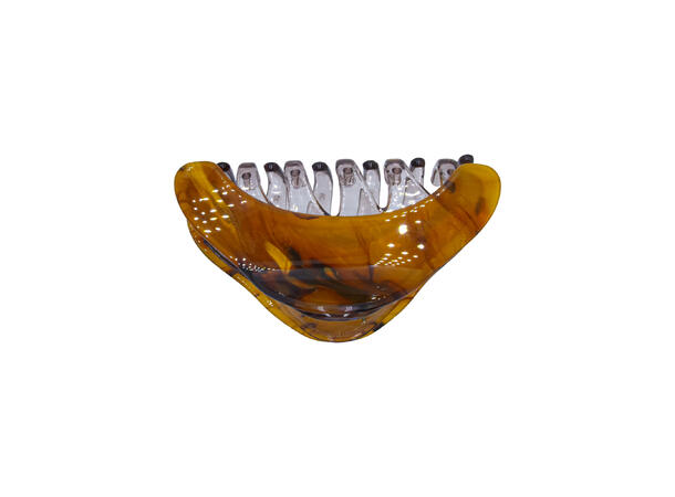 Hårklype stor 9x5cm orange 