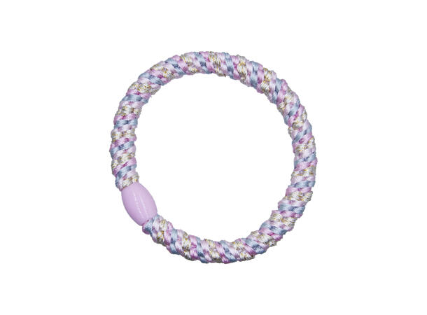 Hårstrikk m/lurex "multi lys rosa" 