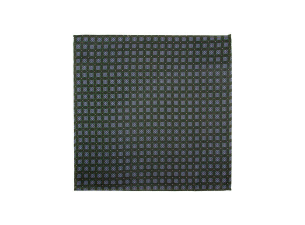 Santi 8cm silkeslips+lommetørkle paisley sett hengende grønn 
