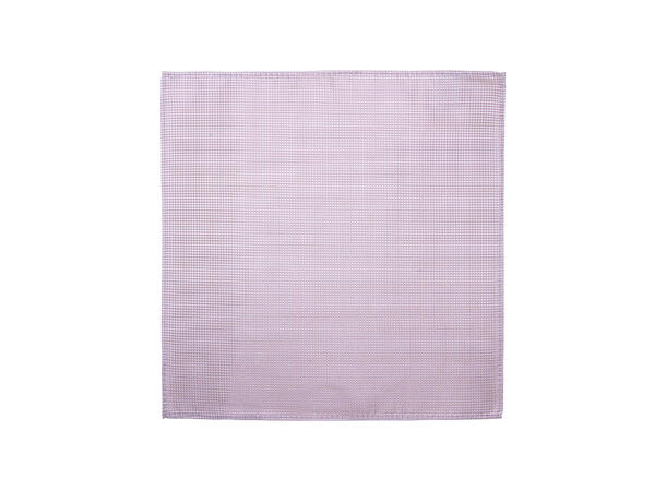 Santi silkeslips+lommetørkle mønstret sett hengende beige 