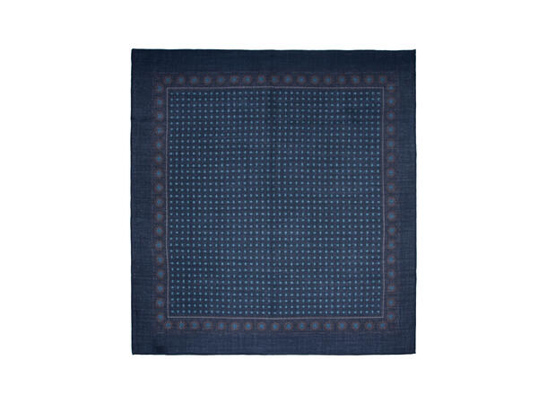 Skjerf Herre ull 65x65 paisley grønn 