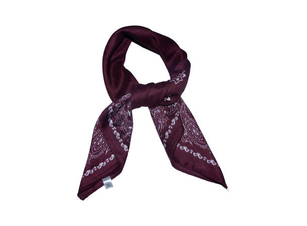 Skjerf m/kant 70x70 bordeaux 