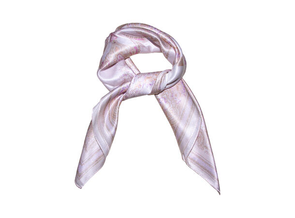 Skjerf paisley SILKE 70x70 beige 