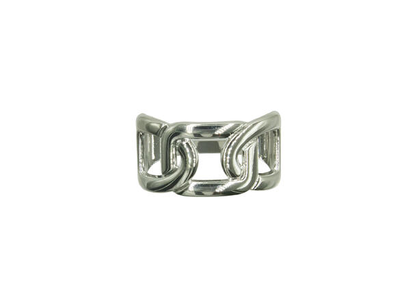 Skjerf ring "lås" sølv 