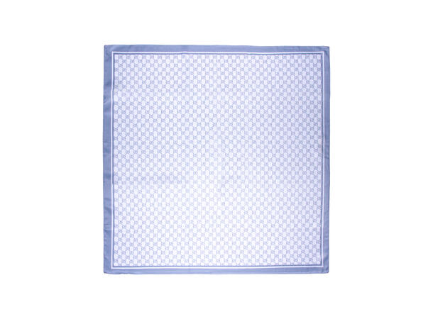 Skjerf småmønstret 90x90 grå 