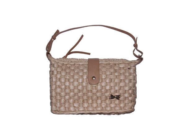 Veske "Summer" firkantet 30x20x12cm beige SS27 