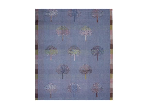 Dame skjerf m/tre 65x185 lys blå Høst26 