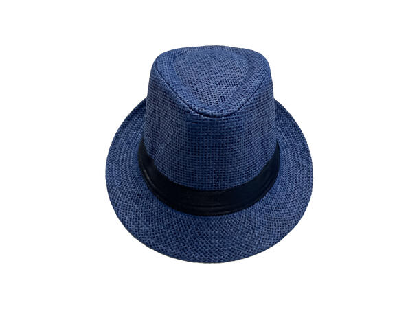 Hatt Herre "Summer" Ensfarget navy SS26 