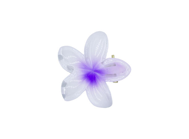 Hårklype blomst 2-farget små lilla 2-pack 