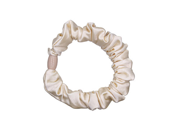 Hårstrikkmm/silke-look gul 