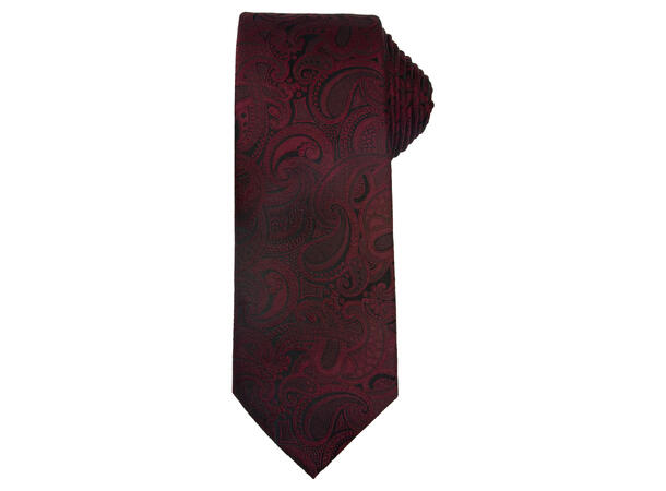 Santi Slips 7,5cm paisley vinrød 
