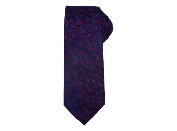 Santi Slips 7,5cm paisley vinrød 