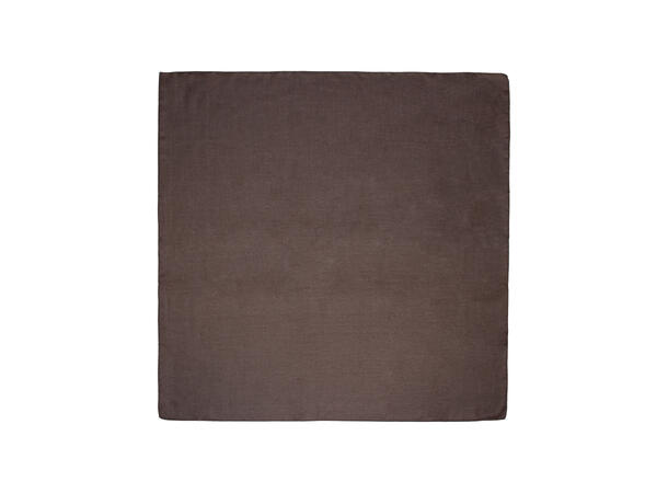 Skjerf ensfarget 90x90cm brun 